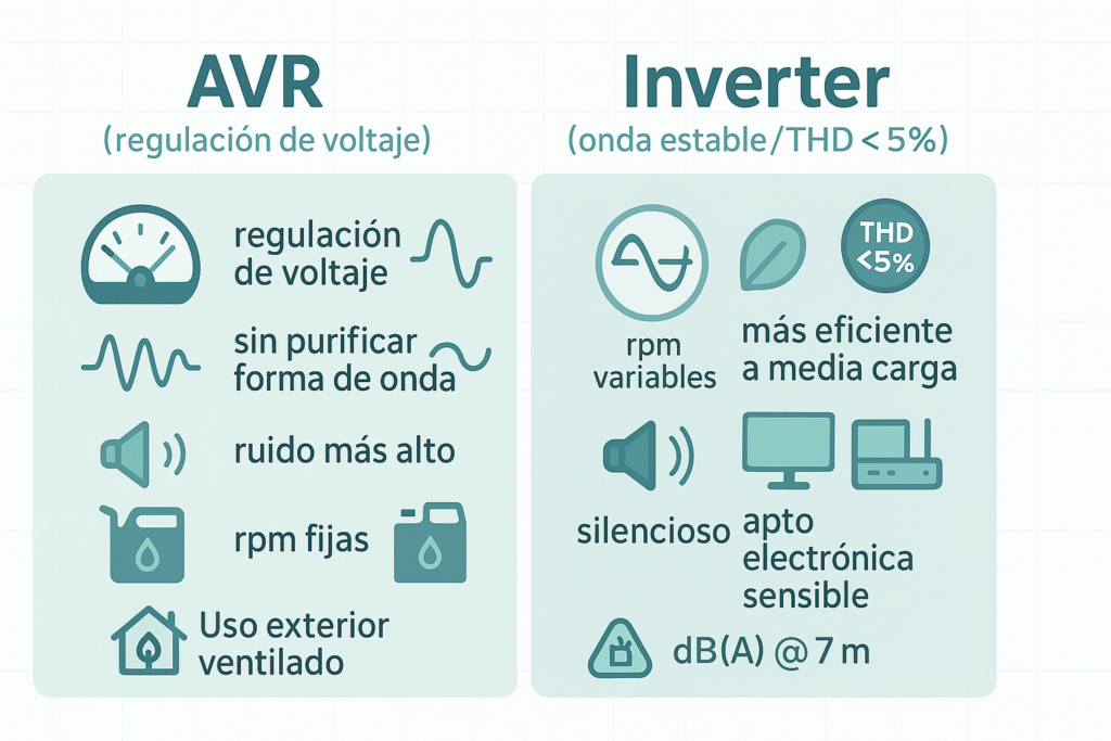 AVR vs inverter: no es lo mismo (cuándo alcanza cada uno)