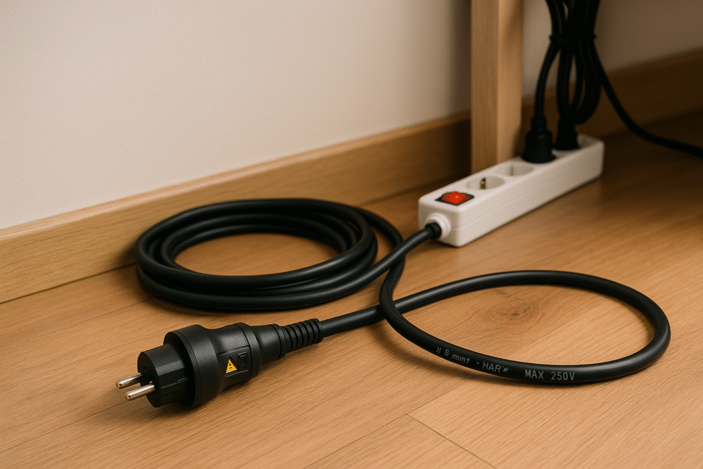 Cables y extensiones en casa límites de carga, longitudes y uso seguro