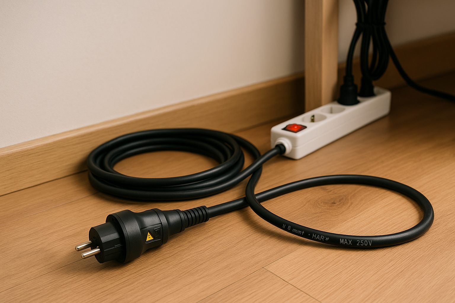 Cables y extensiones en casa límites de carga, longitudes y uso seguro