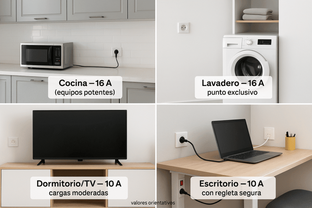 Elección por ambiente (qué poner en cada zona)