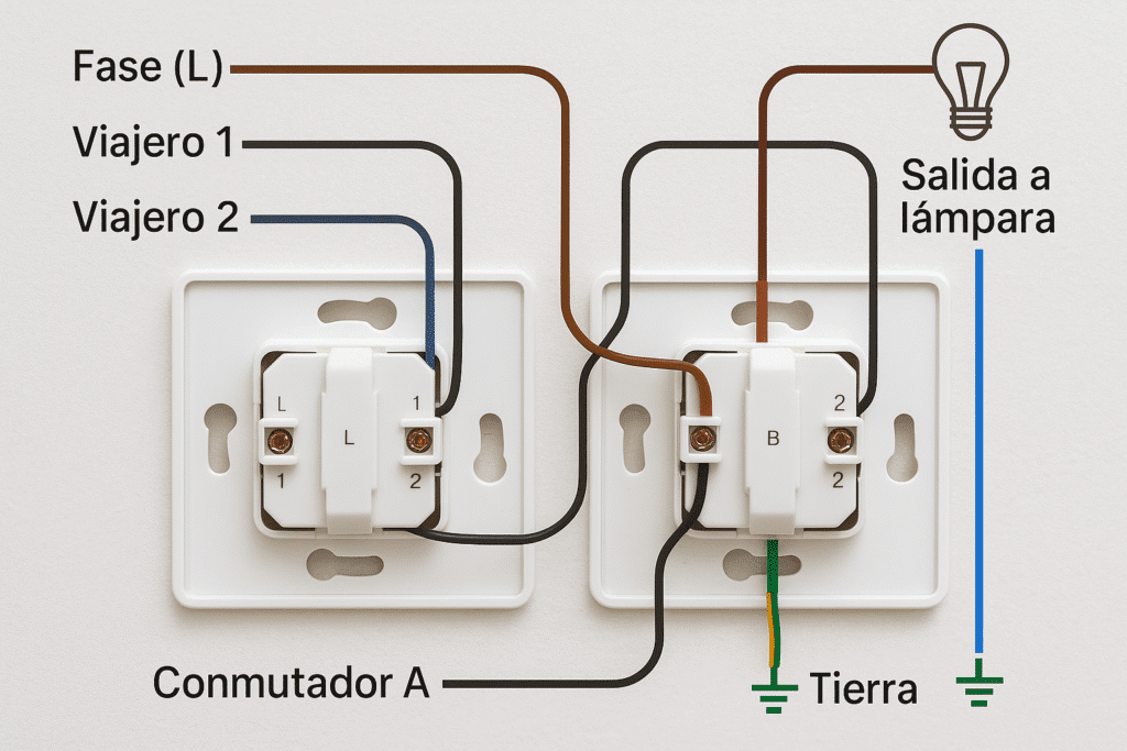 Esquema base (2 puntos de control) paso a paso