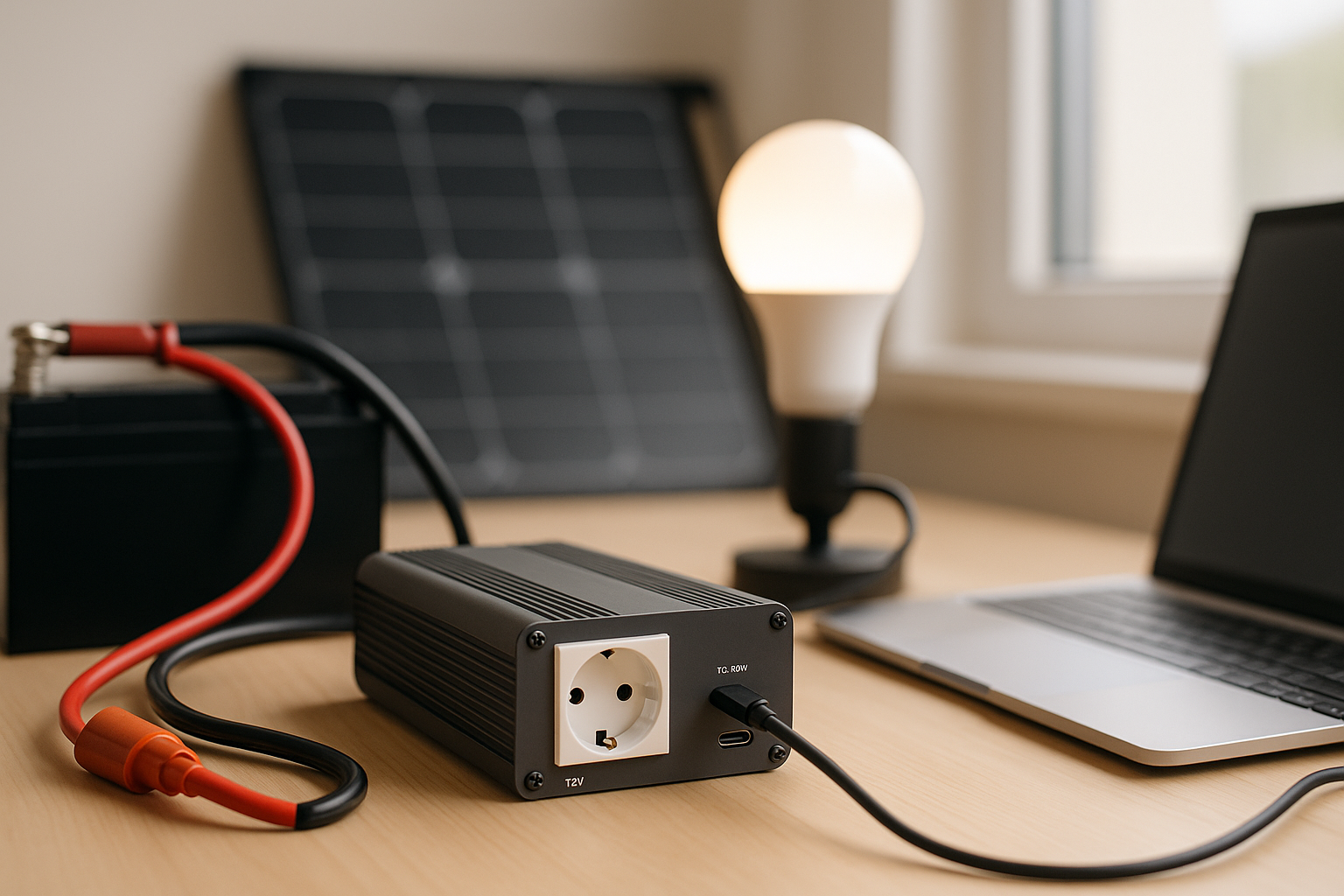 Inversores y convertidores 12V↔220V cómo elegir potencia, onda y uso seguro