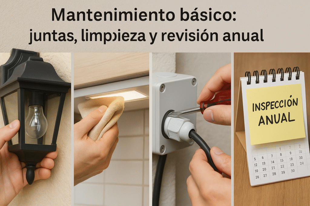 Mantenimiento básico juntas, limpieza y revisión anual