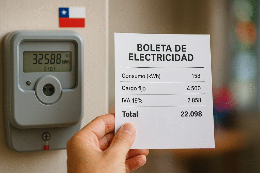Precio kWh en Chile valor actual y cómo se calcula