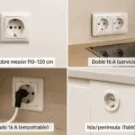 Tomacorrientes para cocina alturas, cantidad y modelos recomendados