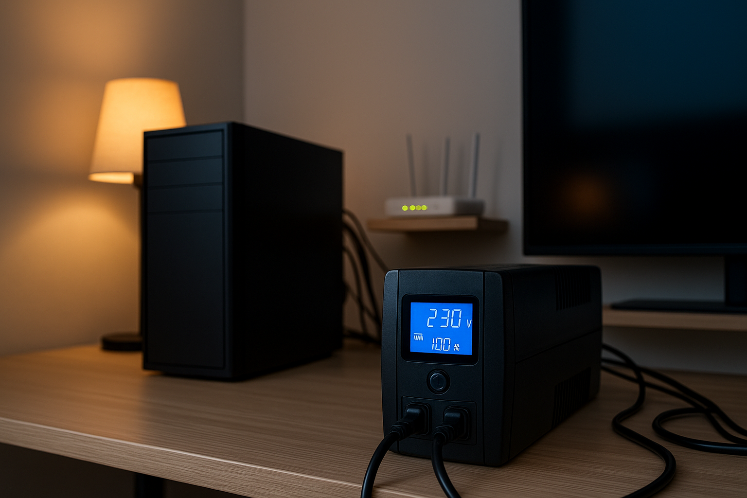 UPS y respaldo para PCTVRouter guía práctica y sin cortes