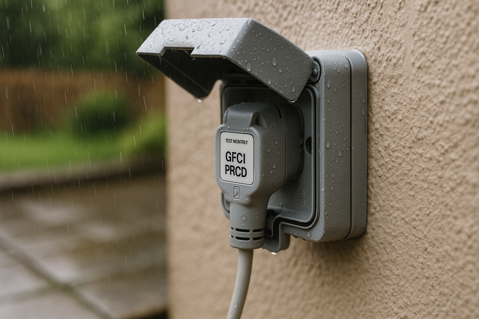 Zonas húmedas y exterior seguridad eléctrica en baños, cocina y patios