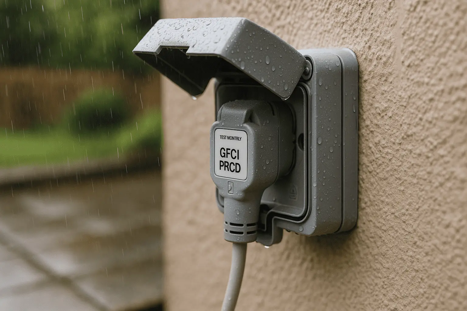 Zonas húmedas y exterior seguridad eléctrica en baños, cocina y patios
