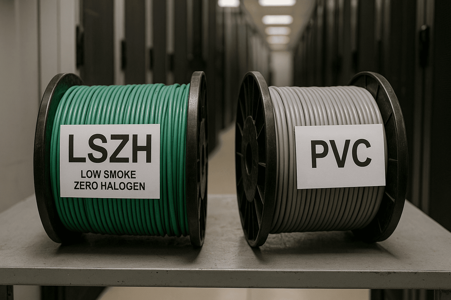 Cables LSZH vs PVC: cuándo conviene cada uno