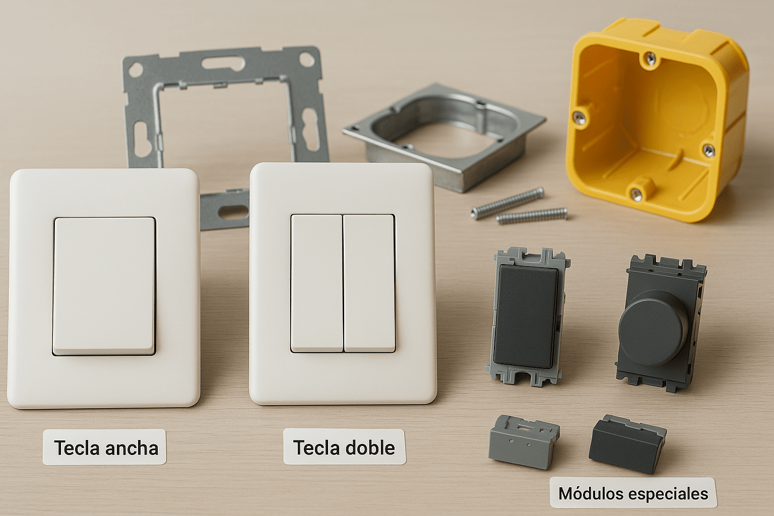 Tecla ancha vs doble: compatibilidad y módulos