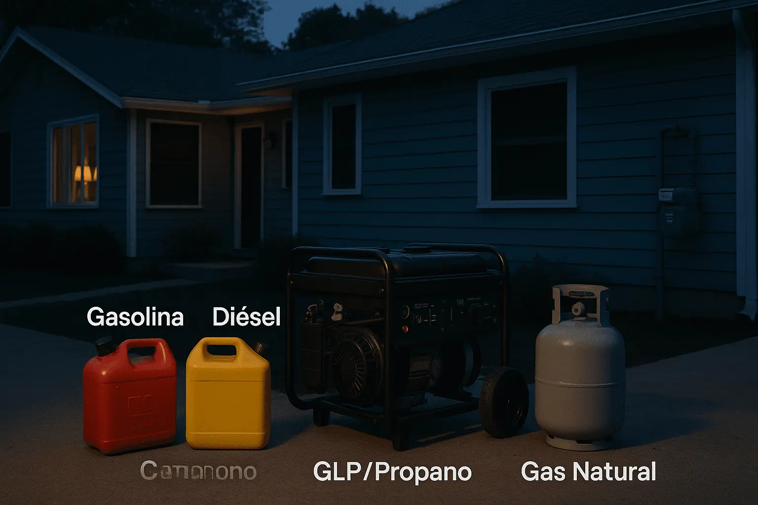 Generador a gasolina, diésel o GLP: ¿qué conviene en casa?