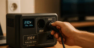 Power station 230 V con salida Schuko y onda senoidal pura