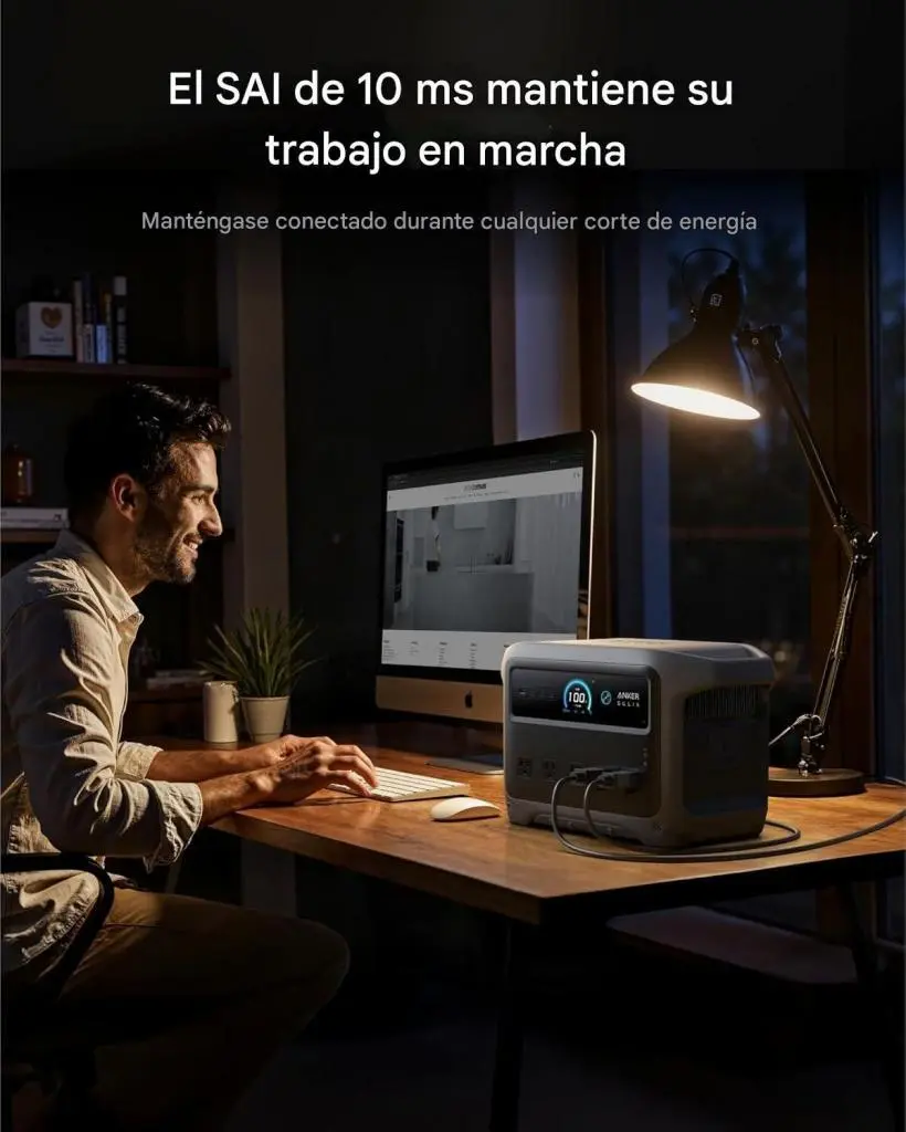  el panel solar es opcional y el cable para paneles solares no está incluido.
Consejo práctico: conserva la caja y sus etiquetas; en productos con batería grande puede facilitar una 