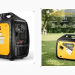 Generador eléctrico portátil inverter 5000 W pico (3800 W continuos, Dual Fuel): respaldo para casa y camping con arranque eléctrico/remoto