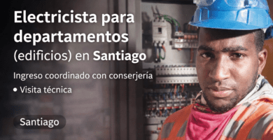 Electricista para departamentos (edificios) en Santiago; ingreso coordinado con conserjería y visita técnica.