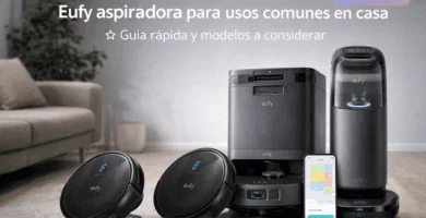 “Eufy 11S Max (básico y silencioso), X10 Pro Omni (aspira+trapea con estación todo-en-uno) y S1 Pro (HydroJet para fregado avanzado).”