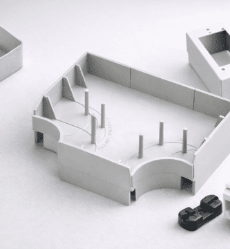 Separadores para canaletas: T con tabiques, clips retenedores, caja de superficie y módulo RJ45 para energía y datos