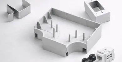 Separadores para canaletas: T con tabiques, clips retenedores, caja de superficie y módulo RJ45 para energía y datos