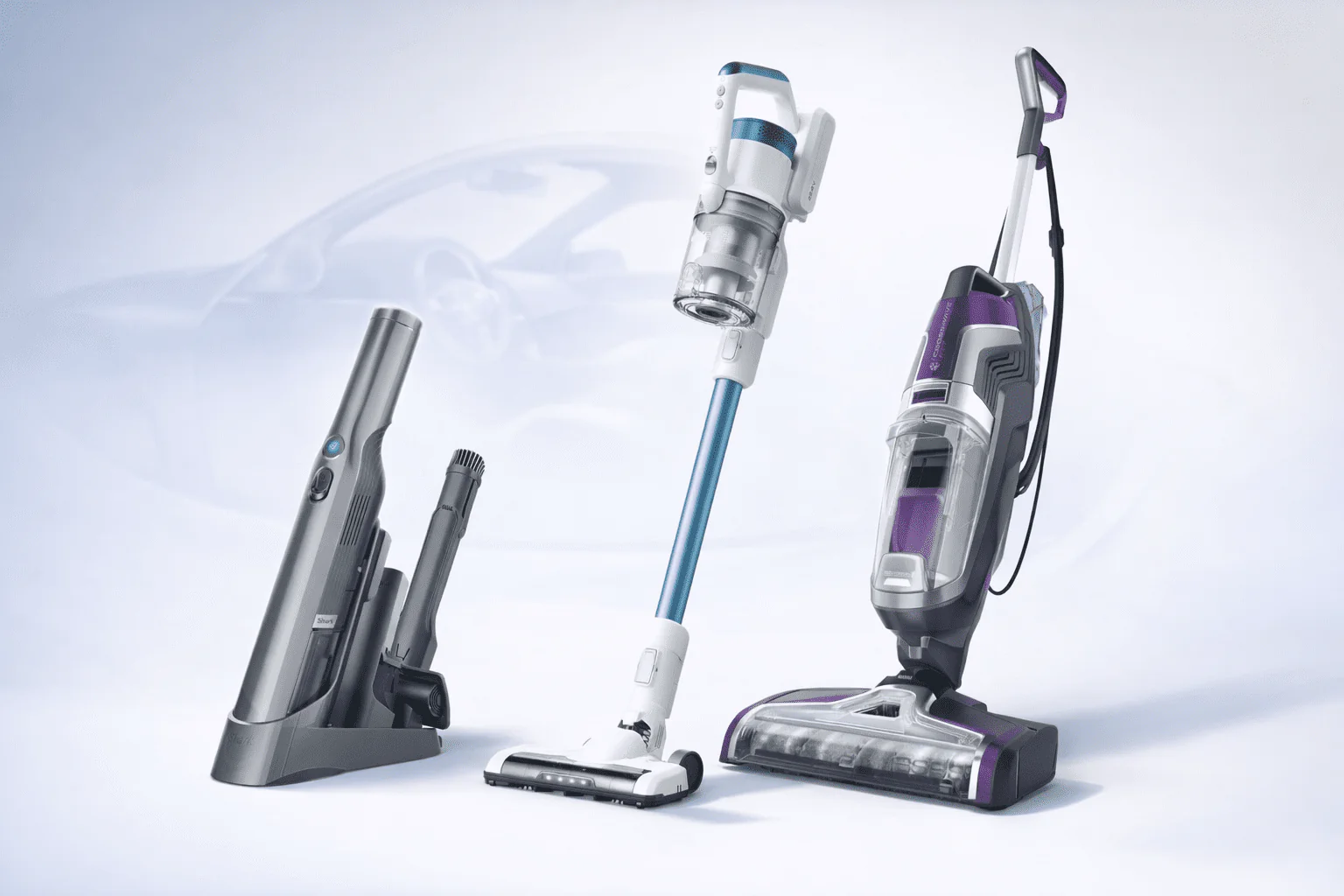 Comparativa de aspiradoras para limpieza rápida: Shark WV201, Eureka RapidClean Pro y BISSELL CrossWave Pet Pro
