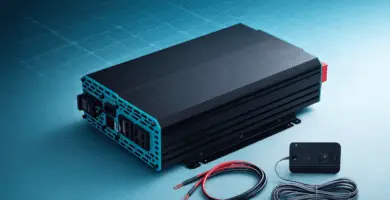 Inversor solar de onda sinusoidal pura de 1000W con control remoto y cables, para kits residenciales con batería.