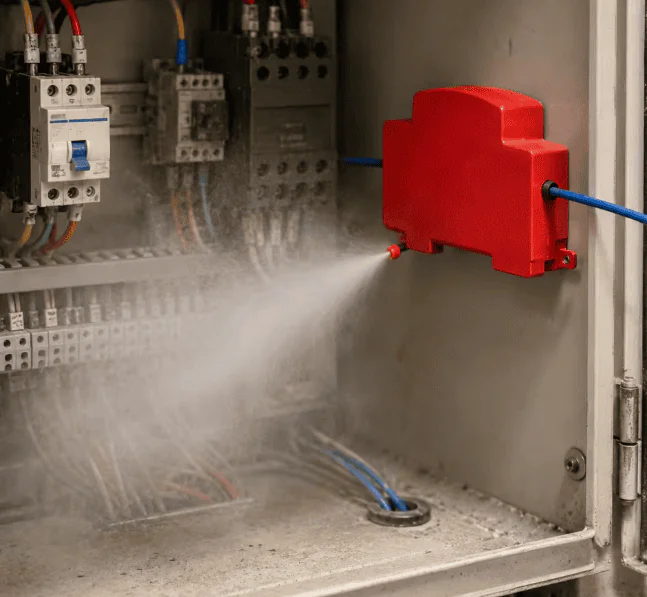 Extintor Automático de Aerosol Térmico para Tableros Eléctricos – Riel DIN, Activación a 170 °C - Imagen 3